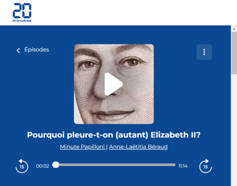 Pourquoi pleure-t-on (autant) Elizabeth II - Podcast - podcasts.20minutes.fr